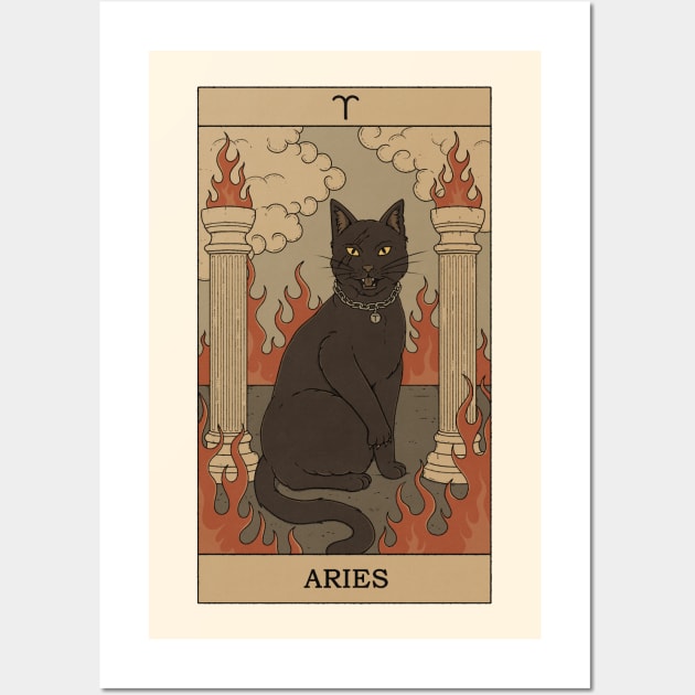 Aries Cat Wall Art by thiagocorrea